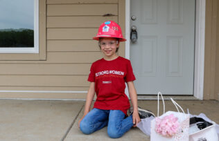 8-year-old Habitat Omaha donor Maraide wants to be a builder when she grows up.