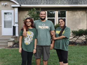 Family with Habitat home