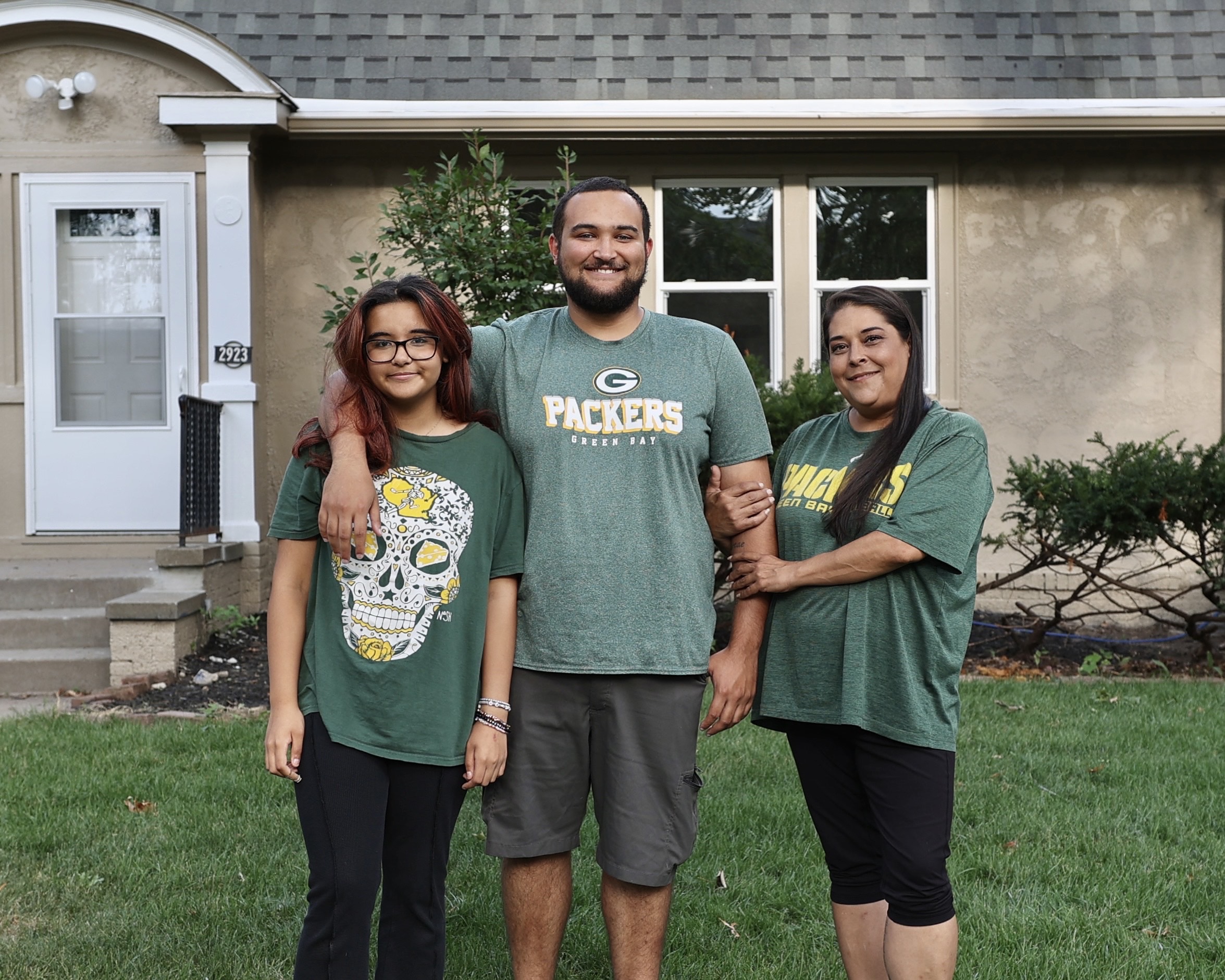 Family with Habitat home